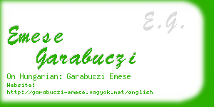 emese garabuczi business card